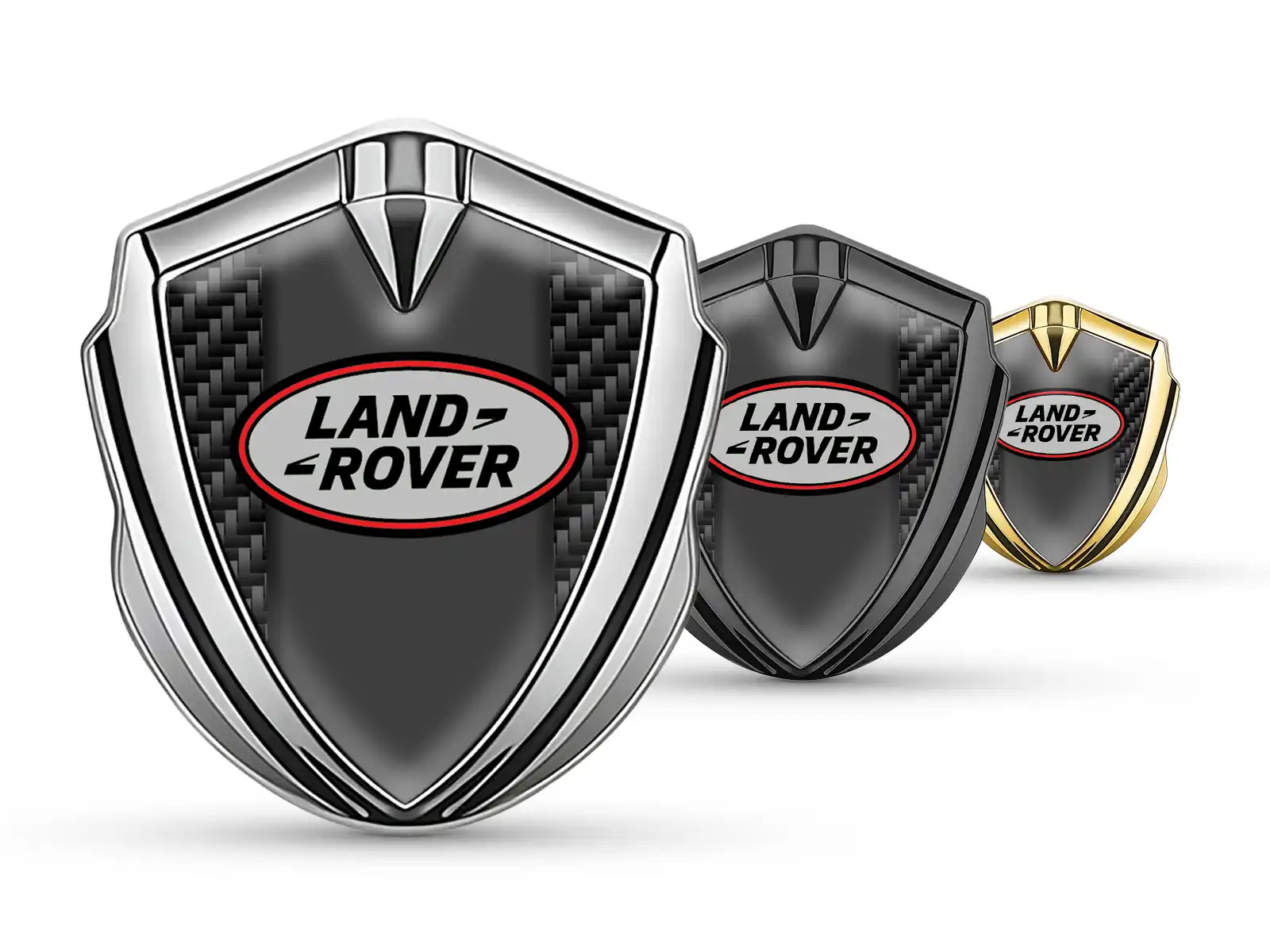 Land Rover 3D Emblema Insignia Minimal Esquema Universal 3D